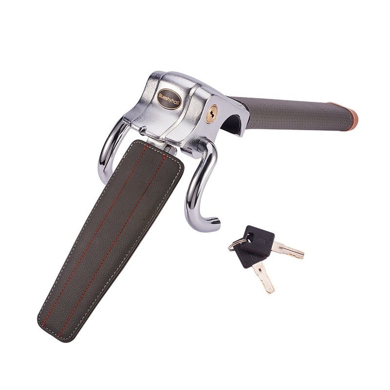 Blueshyhall Vehicle Steering Wheel Lock, Anti Theft Locking Devices Heavy