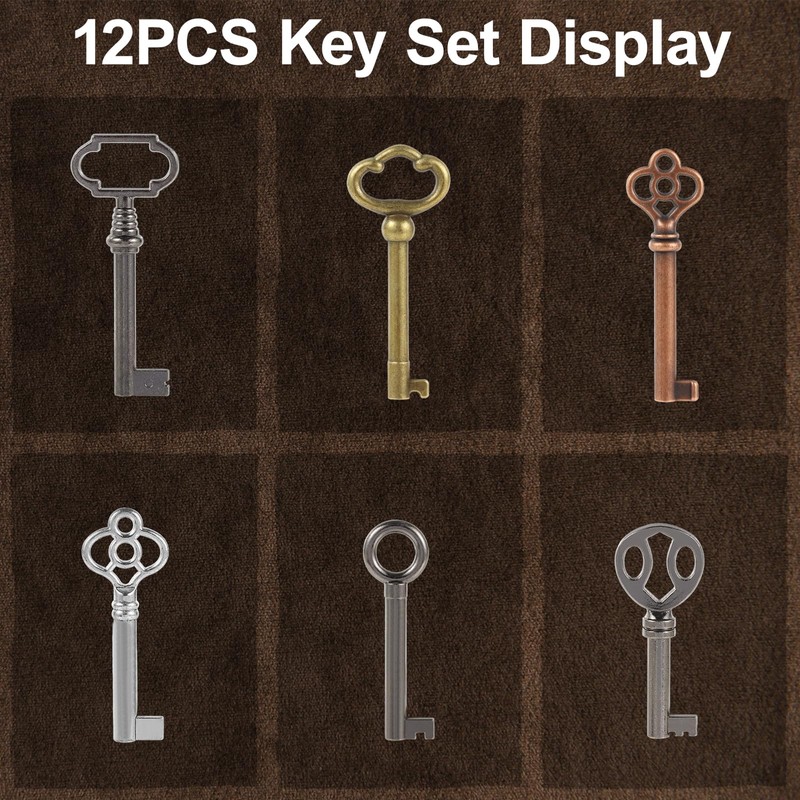 12PCS Hollow Barrel Skeleton Key, Universal Skeleton Key, Generic Skeleton