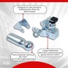 VDP Towing Hitch for Bicycle, Bicycle Towing Hitch Saddle, Metal