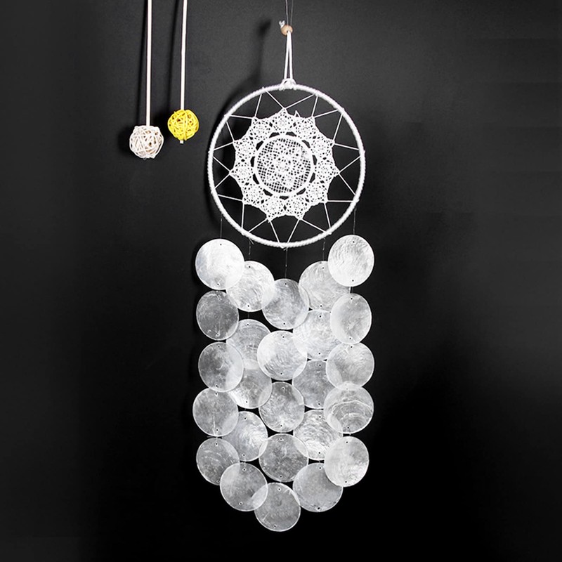 Sewroro Pack of 100 Round Capiz Shells Capiz Shells Decoration