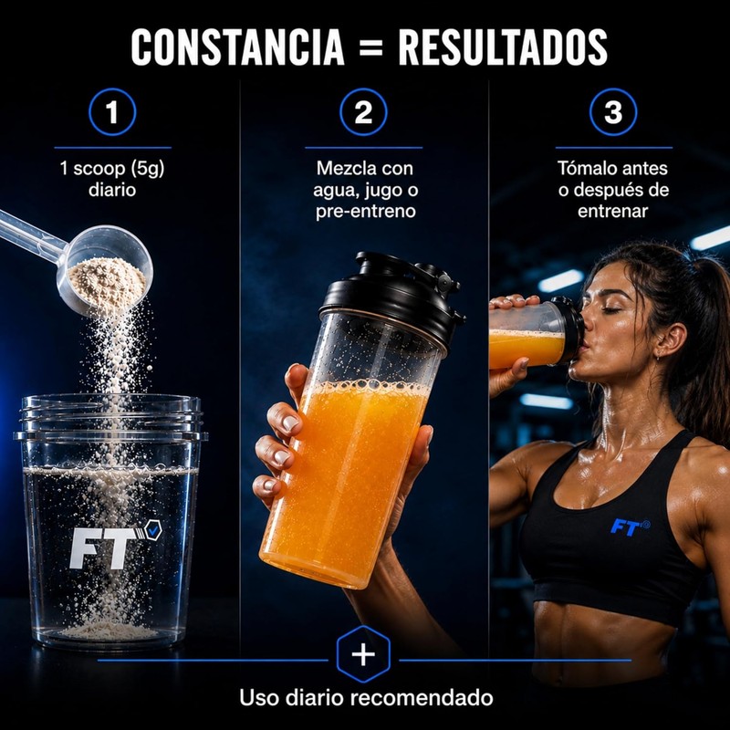 ForzaTech Creatina Monohidratada Micronizada 500g Alta Pureza