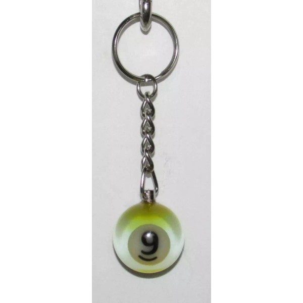 Unknown 1 Inch Number 9 NINE Crystal Mini Billiard Snooker