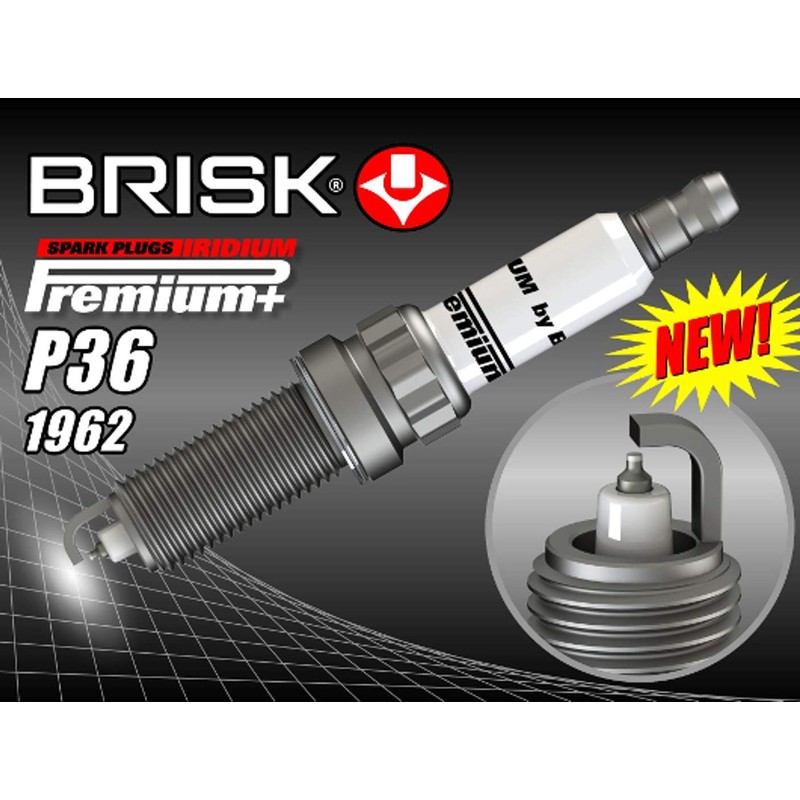 BRISK Iridium Premium+ Plus P36 2MR14LIR 1962 Spark Plugs (Pack