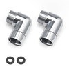 Pack of 2 Shower Hose Adapter, PARFCO 90 Degree Extension
