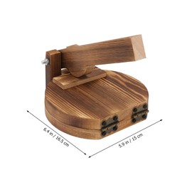 1 Pc Envoltura De Bola De Masa Hervida Rodillo De Tortilla Herramientas De Prensado De Masa Ravioli De Prensa Tacos De Tortilladora Maíz Madera Ravioles Herramienta De Prensa