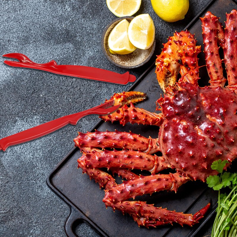 Opfiue 6PCS Crab Legs Crackers,Easy Opener Picks Tools Reliable Crackers