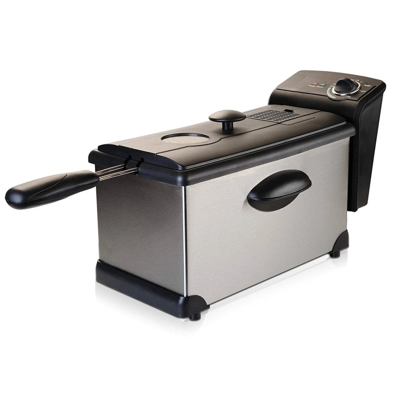 Continental Electric PS75911 Electric Deep Fryer, 3 Liter, Silver