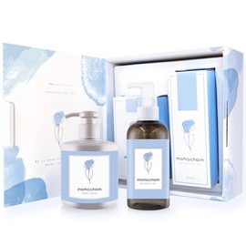 mamacharm maternity skin care set moisturizing cream lightly scented calendula oil dry skin additive-free maternity mom cream mom charm