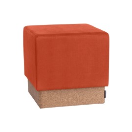 Seville Classics The Vineyard Collection Cork Cube Storage Ottoman 15 " W x 15 " D x 15 " - Burnt Sienna