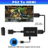 AXFEE PS2 To HDMI Adapter, Multifunctional HDTV HDMI Cable Adapter