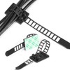 50 Piezas Organizadores Cables Reutilizables Pinzas Adhesivas para Cables de