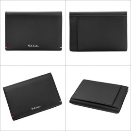 Paul Smith Pass Case, Card Case, Commuter Holder, Men's, Leather, Cowhide Leather, Shop Bag, 1 Cleaning Cloth Included, Black