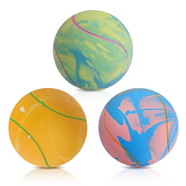 SCHITEC Dog Squeaky Ball Toys, Interactive Tennis Balls for Fetch
