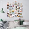 Uping Picture Frame Collage Set, Wooden Photo Hanger with Clips,
