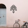 Decal Stickers of I Believe Christian Cross (Black) (Set of
