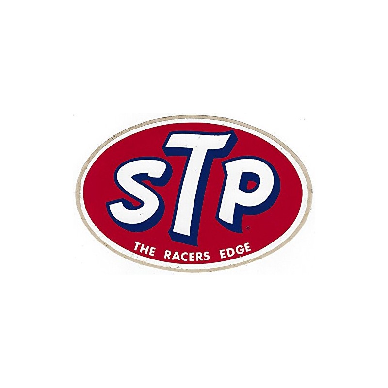 STP Racing Decal Sticker From 1960's the Racers Edge Vintage