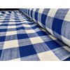 LushFabric Gingham Linen Checked Fabric Plaid Material Buffalo Check -