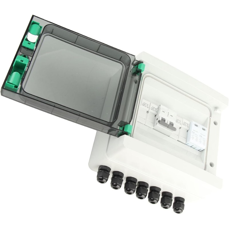 Caja combinada solar fotovoltaica 2 cuerdas IP65 con disyuntor CC