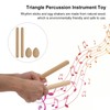 Triangle Percussion Instrument Set Wood Musical Percussion Instrument Toy for