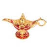 Zinc Alloy Retro Arabian Lamp Tabletop Exquisite Engraved Legend Wishing