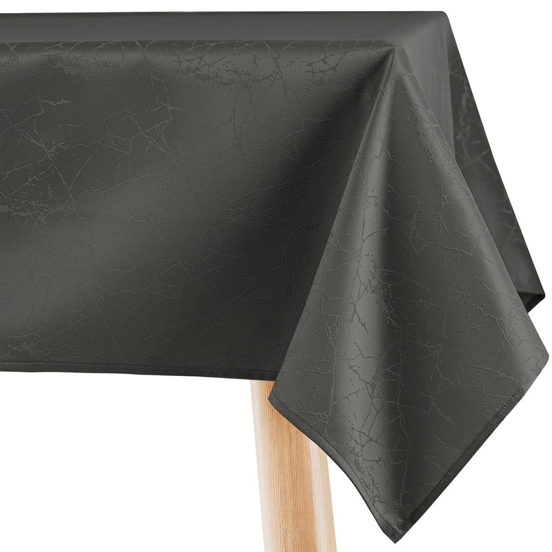 Filumi Tablecloth 80 x 80 cm Grey Washable for Indoor