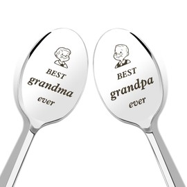 Grandparents Gifts,Gifts for Grandparents,Grandad Gifts,Grandma Gifts,Nanny Gifts,Grandad Birthday Gifts,Grandparents Christmas Gifts,Nan and Grandad Gifts,Christmas Gifts for Nan,Engraved Spoon