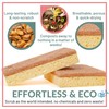 bioGo 24 Pack Biodegradable Kitchen Sponges - Eco-Friendly, Compostable, Natural