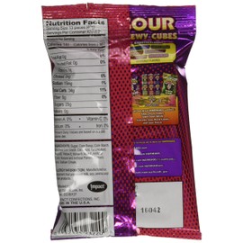 Warheads Pack of 15, Sour Chewy Cubes Bags, 2.5 oz.