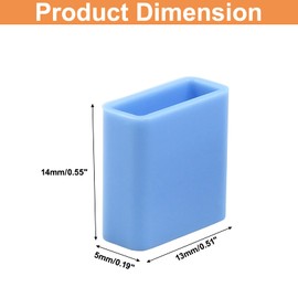 Jiozermi 10pcs Silicone USB Cap Port Cover, Anti Dust Cover, Anti Dust Cap - Protective Anti Dust Protector for USB Type A Male Ports (Blue)