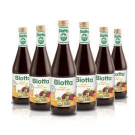 Biotta Organic Breuss Vegetable Juice - 100% Vegetable Juice for Energy, Immunity & Wellness - Excellent Source of Nutrients - All Natural, Non-GMO, Gluten-Free (16.9 Fl Oz, Pack of 6)