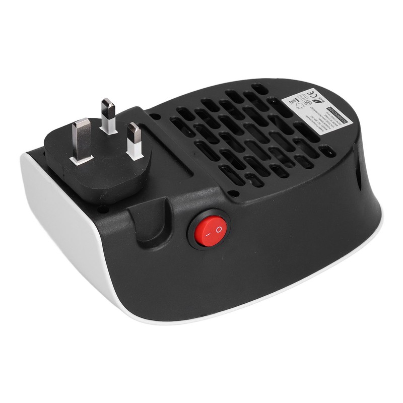 500W Black and White Mini Electric Heater Portable Wall Mounted