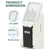 EVESVO 15X Magnifying Glass with Light and Stand, Rechargeable Folding