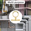 Hdtyyln 2Pcs Brass Water Pipes Clamp, Pipe Support Clamps Fit