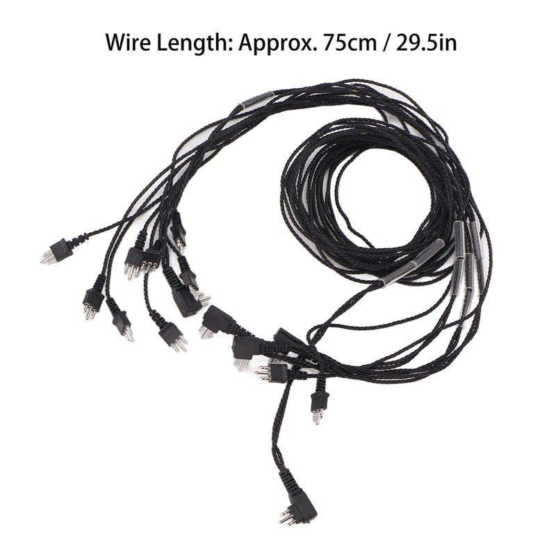 5PCS 3pin Hearing Aids Receiver Cable Heat Resistant Stable Sound