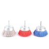 XIAOJUN 3Pcs 3Inch Nylon Filament Abrasive Wire Cup Brush Kit
