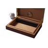 GERMANUS Portable Travel Humidor in Brown Humidor Breviary, brown, Modern