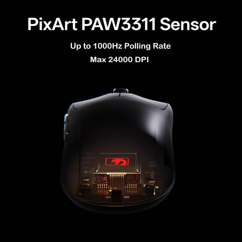 ATTACK SHARK × MAMBASNAKE M4 Wireless Gaming Mouse, 24000 Adjustable