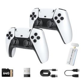 OBEST 4K Consola Retro de Videojuegos con 20000+ Juegos, Game Stick con Doble 2.4G Wireless Controllers Videojuegos, Salida HDMI, Mini HD USB TV Consola portatil, Regalos de Navidad
