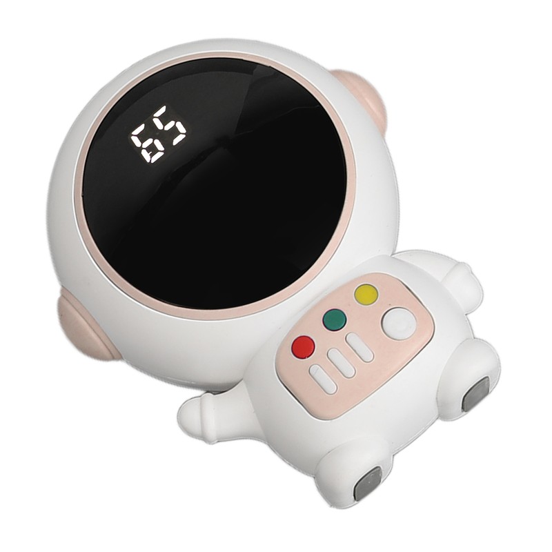 Astronaut Shaped Cute Hand Warmer Digital Display USB Rechargeable 2