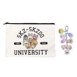 XFSRG Kulturtasche Damen Mit Niedlichem Cartoon Design Make Up Tasche Für Reisen Und Alltag