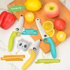ZLemma Kids Knife Set for Real Cooking with Educational Ring