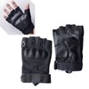 2PCS Half Finger Hard Knuckle Gloves Breathable Wear Resistant Combat