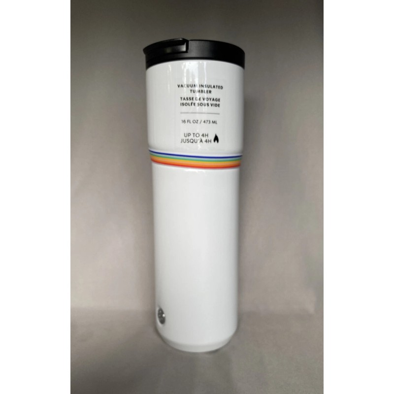 Starbucks White Vacuum Insulated Stainless Steel Tumbler 16 Oz 2020.