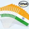 Anley India Mini Flag 12 Pack - Hand Held Small