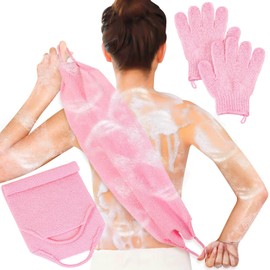 Guante Exfoliante Anezus para Exfoliación Profunda – Elimina Células Muertas y Ayuda a Mejorar la Apariencia de la Piel
