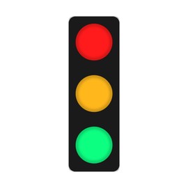 BBMI Remote Control Traffic Light, Red Yellow Green LED Wall Lamp, Aluminum Style Traffic Lamp, DC9-12V(with Plug).