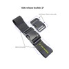 BOSWOAK Side Release Buckles,Heavy Duty Dual Adjustable Plastic Buckle Snaps