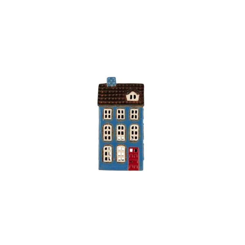 IB Laursen My Home Town House for Tea Light Red