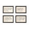 Creative Co-Op Wood Framed Wall Décor with Quotes (Set of