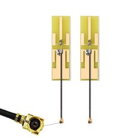 MHF4 IPEX Antena interna 8dBi 2.4GHz 5.8GHz Antena WiFi de doble banda RG1.13 Cable para tarjeta mini PCIe - Paquete de 2